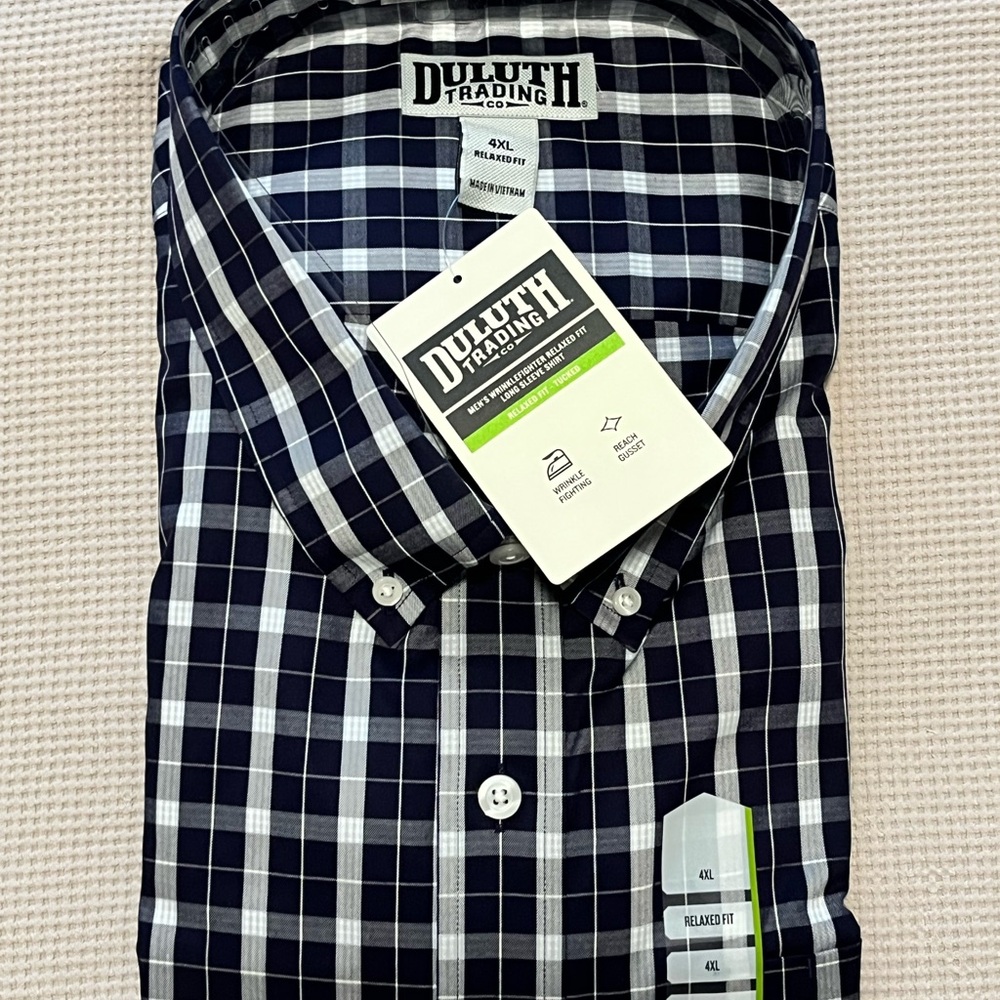 Duluth Trading Co. - Wrinkle Fighter Relaxed Fit 4XL - NWT/Sealed